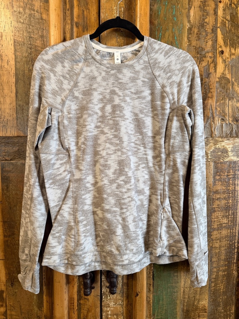lululemon athletica Heathered Light Gray Crewneck Sweatshirt